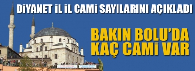 DİYANET İL İL CAMİ SAYILARINI AÇIKLADI