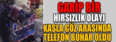 Kaşla göz arasında telefon yok oldu