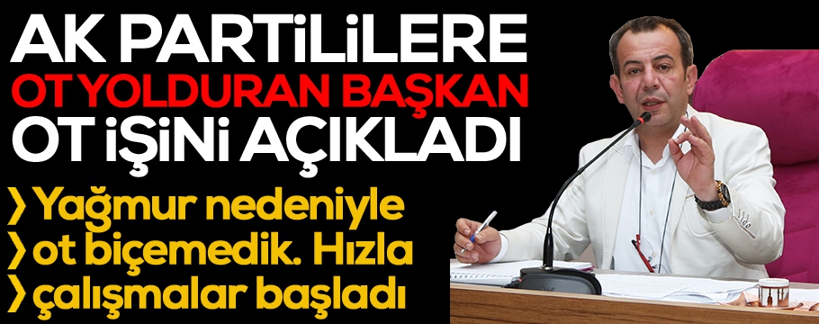 Başkan Özcan'dan ot açıklaması