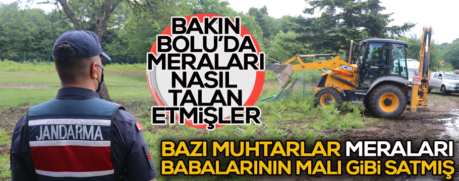 Meraları babalarının malı gibi satmışlar