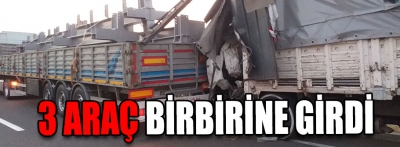 3 araç birbirine girdi