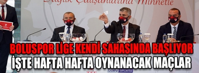 Boluspor lige kendi sahasında başlıyor