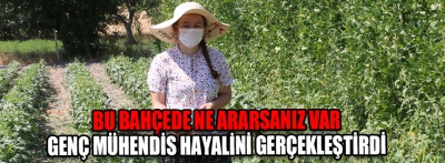 Bu bahçede ne ararsanız var! 