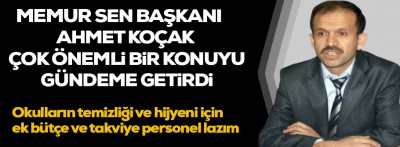 Eğitim-Bir-Sen okullara ek ödenek ve personel istiyor