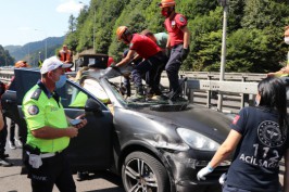 Bolu bir anda kıpkırmızı oldu