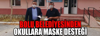 Bolu Belediyesinden okullara maske desteği