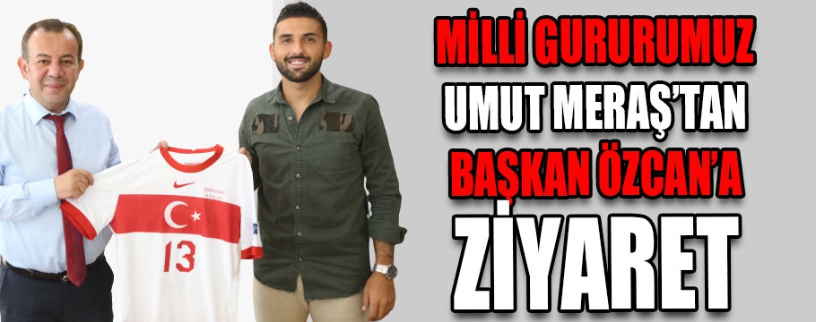 Milli futbolcu Umut Meraş'tan ziyaret