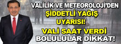 Vali saat verip uyardı!