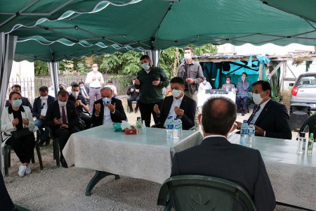 Bolu'da ahır, fırın evi, 2 samanlık, 2 bin saman balyası yandı