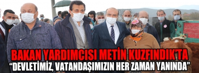 Bakan Yardımcısı Metin afet bölgesinde