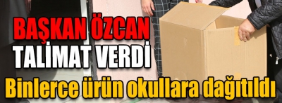 Binlerce ürün okullarda 