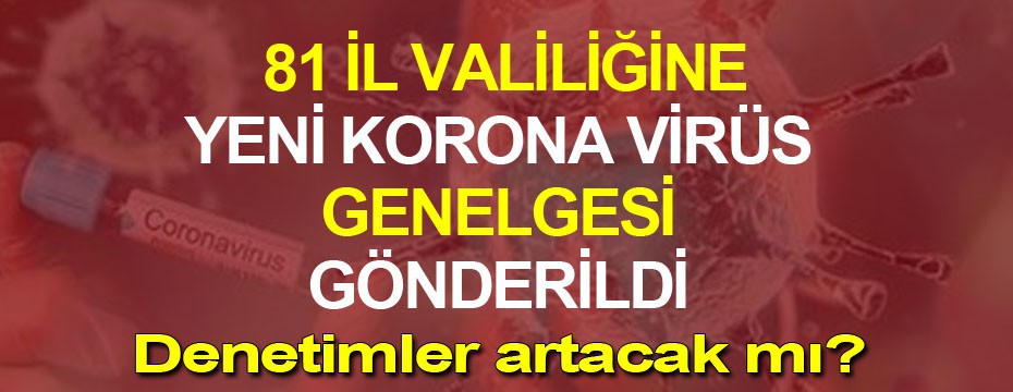 81 İl Valiliğine İç İşleri Bakanlığı'ndan yeni korona virüs genelgesi