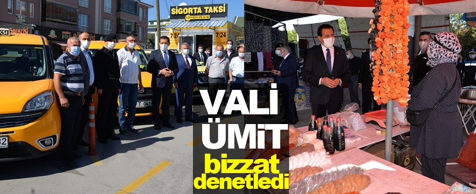 Vali Ümit bizzat denetledi!