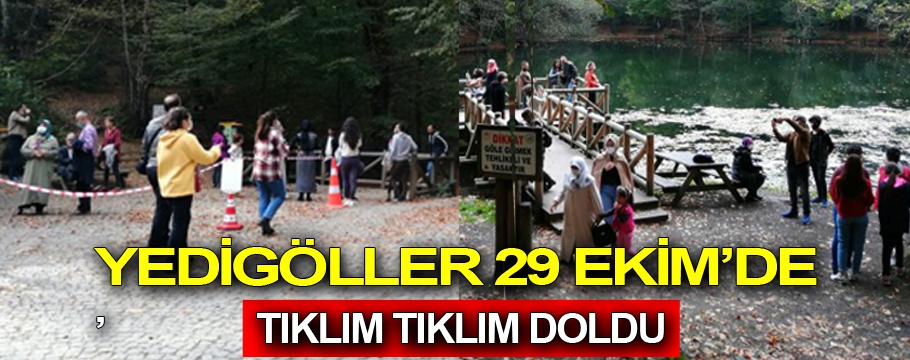 Yedigöller 29 Ekim'de tıklım tıklım doldu!