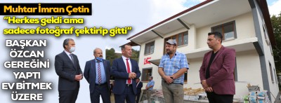 Başkan Özcan sözünü tuttu 