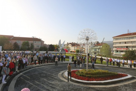 Bolu'da büyük köy yangını