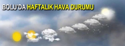 Bolu'da haftalık hava durumu