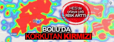 Bolu'da korkutan kırmızı!