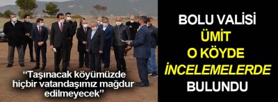 Vali Ümit'ten yerinde inceleme