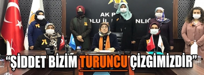 “Şiddet bizim turuncu çizgimizdir”