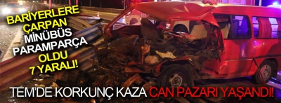 TEM'de korkunç kaza can pazarı yaşandı!