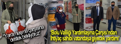 "Yardımlarınızı bekliyoruz"