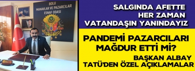 Başkan Altındal 'Salgında afette her zaman vatandaşın yanındayız'