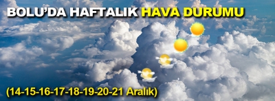 Bolu'da haftalık hava durumu (14 /21 Aralık)