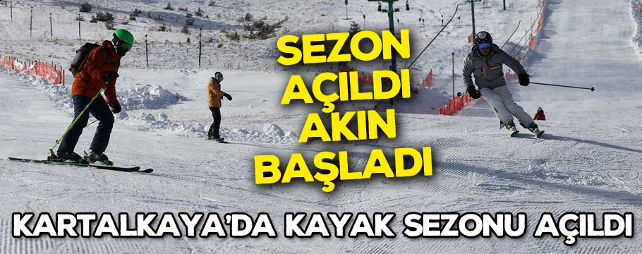 Kartalkaya'da sezon açıldı akın başladı