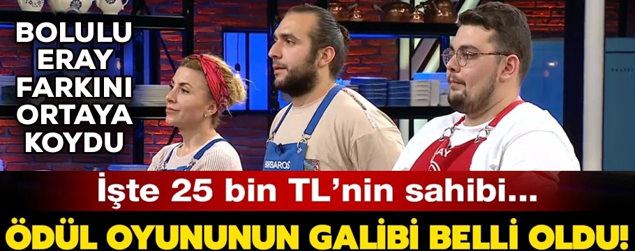 Ödül oyununu Bolulu Eray kazandı