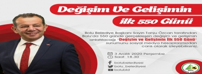 ‘Değişim ve gelişimin ilk 550 günü’ sunumunu kaçırmayın