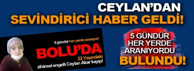 Ceylan'dan sevindirici haber geldi