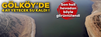 Gölköy'de 4 aylık su kaldı