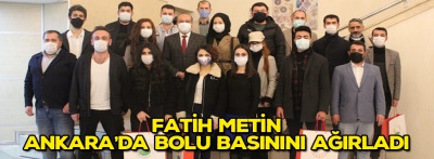 Metin Ankara'da Bolu basınını ağırladı