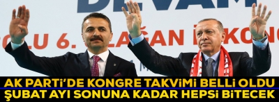 AK Parti'de sıkıştırılmış kongre takvimi başlıyor