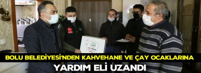 Bolu Belediyesi'nden kahvehanelere yardım eli uzandı