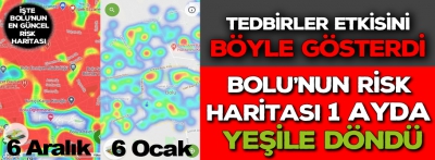 Bolu'nun risk haritası 1 ayda yeşile dönüyor