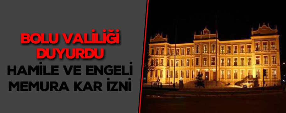 Engelli ve hamile memura kar izni