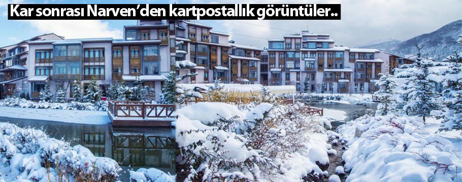 Kar sonrası Narven'den kartposttallık görüntüler