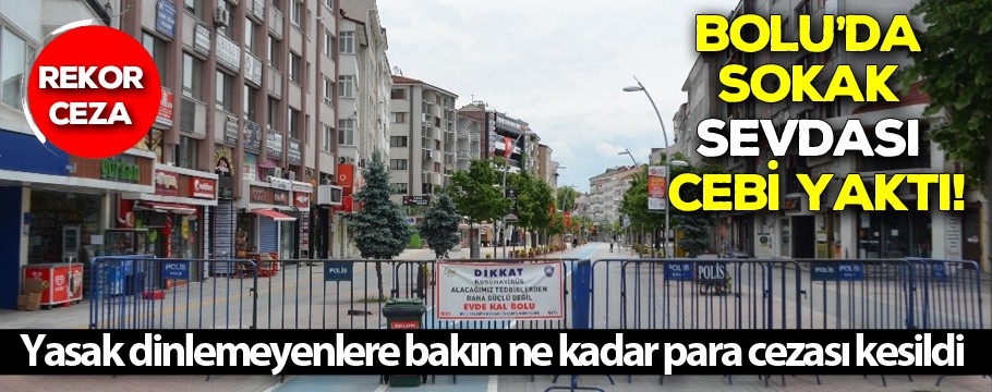 Bolu'da sokak sevdası cebi yaktı