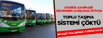 Bolu'da toplu taşıma sistemi çöktü