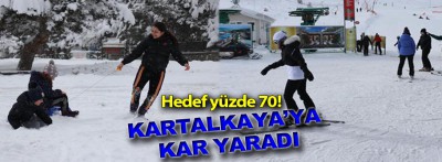 Kar Kartalkaya'ya yaradı