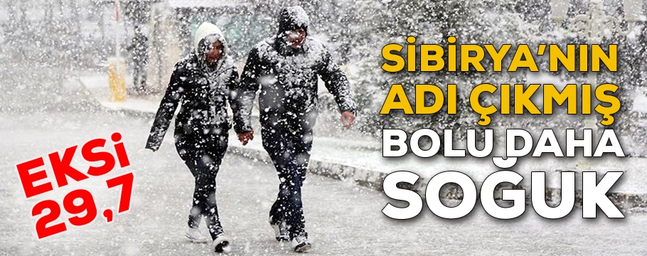 Bolu sıfırın altında -29,7 dereceyle Türkiye'nin en soğuk ili oldu