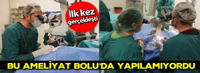 Bolu'da ilk kez gerçekleşti