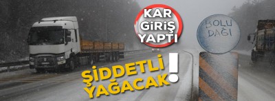 Beklenen kar giriş yaptı