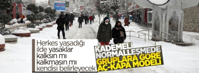 Kademeli normalleşmede iller risk grubuna ayrılacak