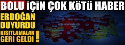 Bolu için çok kötü haber