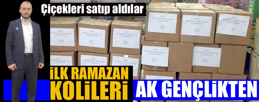 Çiçekleri satıp yardım kolisi hazırladılar