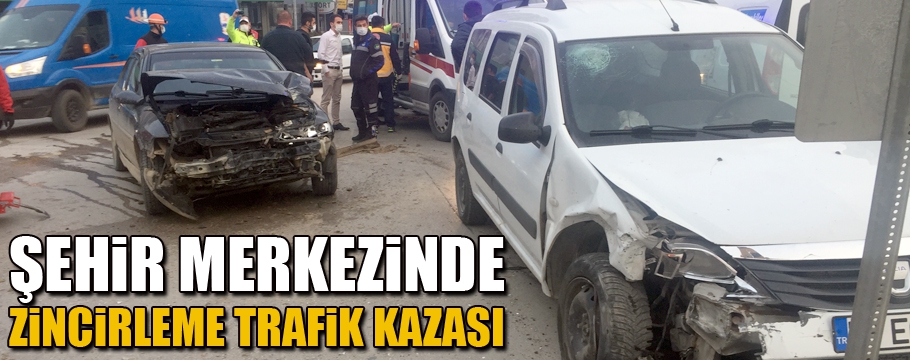 Zincirleme trafik kazası: 1 yaralı