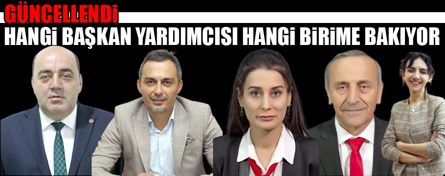 Hangi birime hangi başkan yardımcısı bakıyor